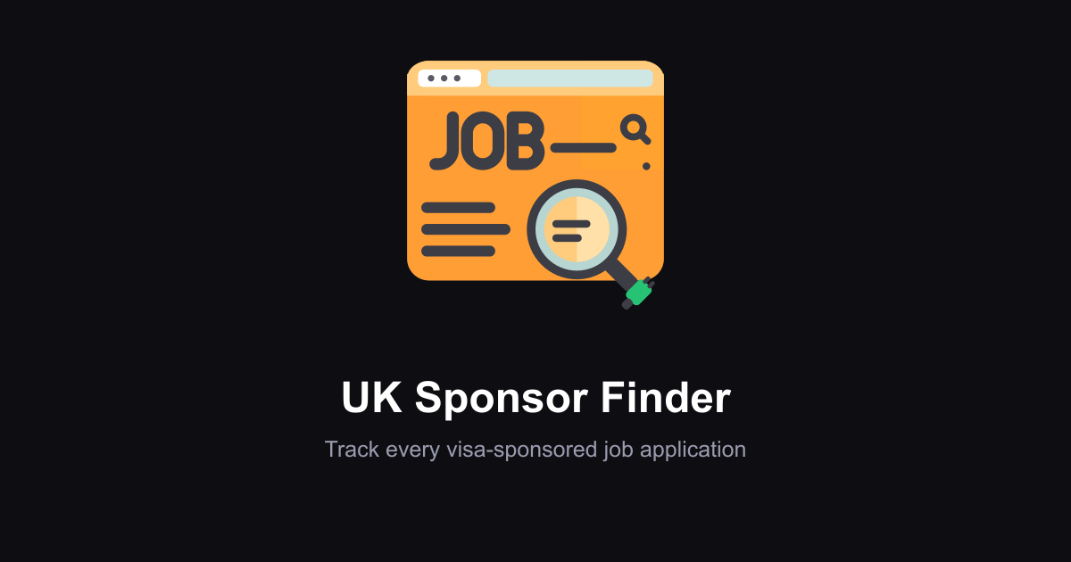 JobHunter: a visa-sponsor finder built out of necessity — screenshot